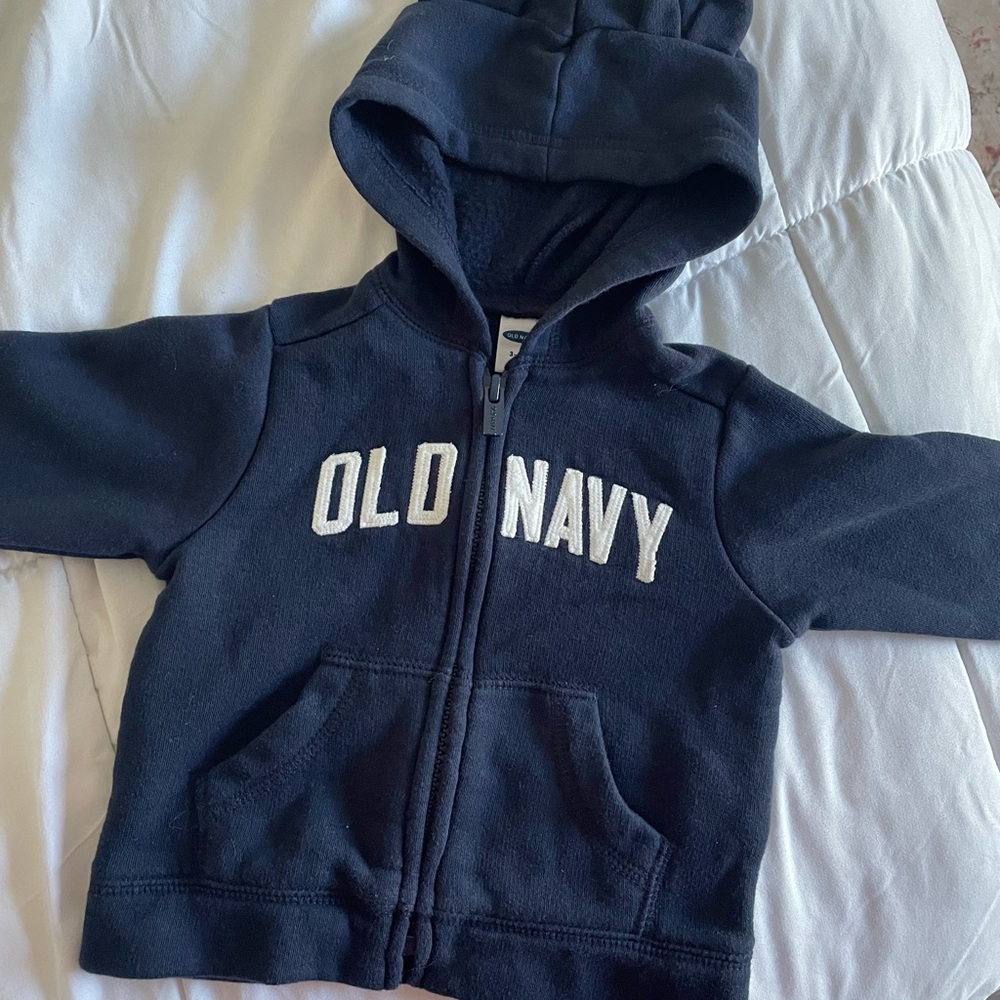 Old Navy Kids Dark Blue Zip-Up Hoodie